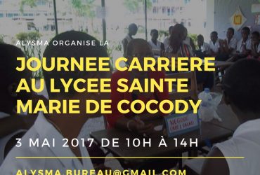 Journée Carrière Alysma 2017 le 3 Mai au Lycée Sainte Marie